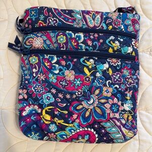 Vera Bradley sensational six paisley triple zip hipster Disney